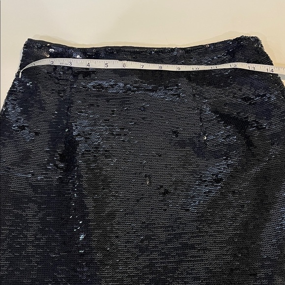 J. Crew Gwyneth lace-trim slip skirt with sequins, Navy - 00 - Picture 8 of 8